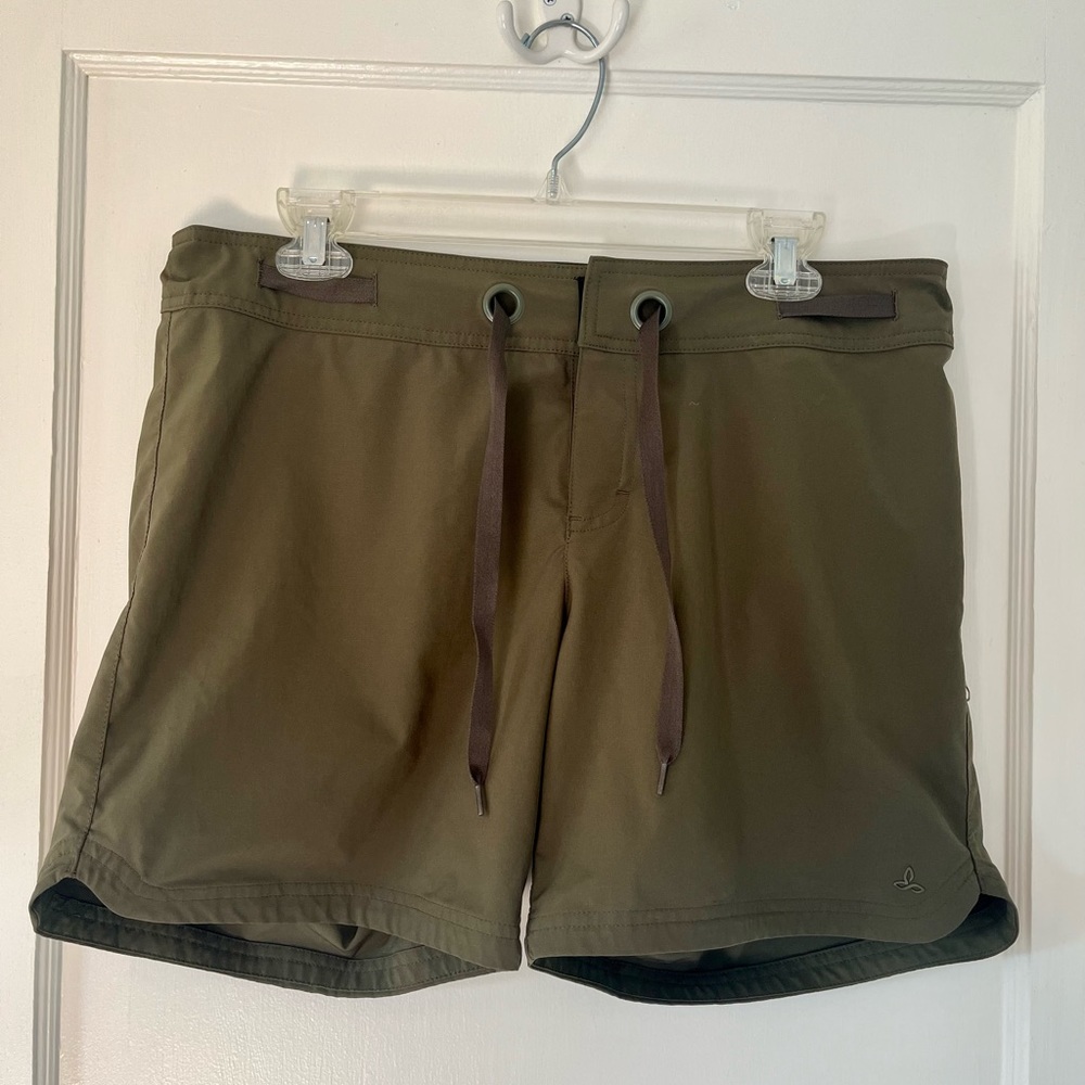 Prana Womens Silvana Board Shorts - Green - Size Medium